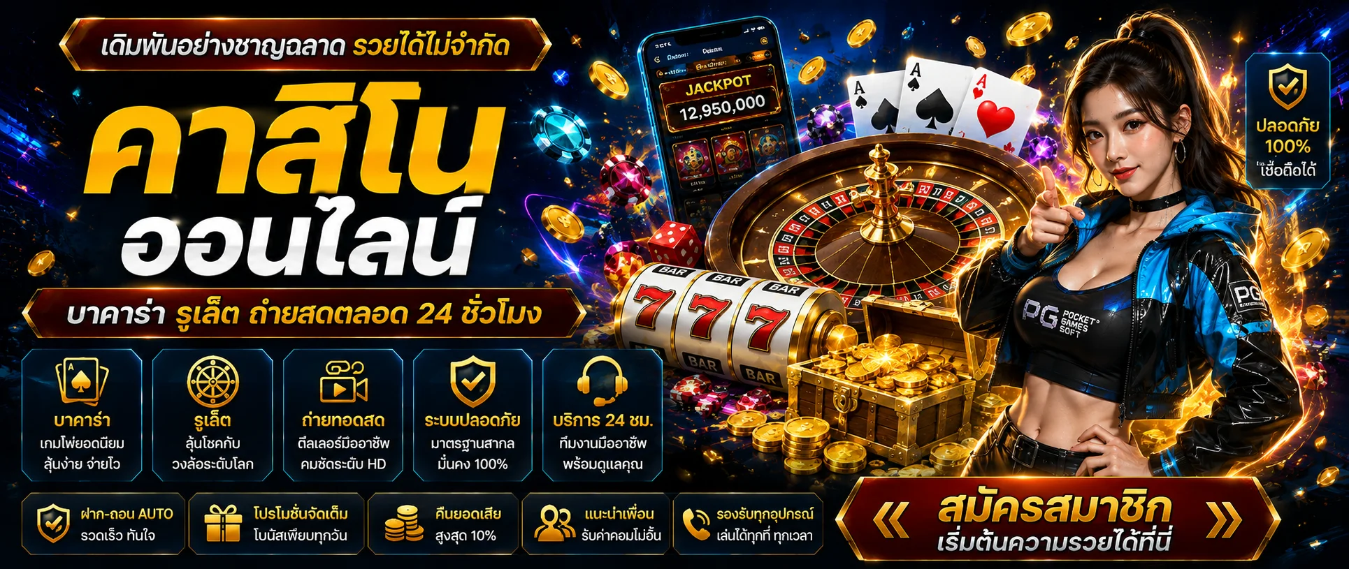 คาสิโนออนไลน์เว็บตรง LUVIA88 ถ่ายทอดสดจริง